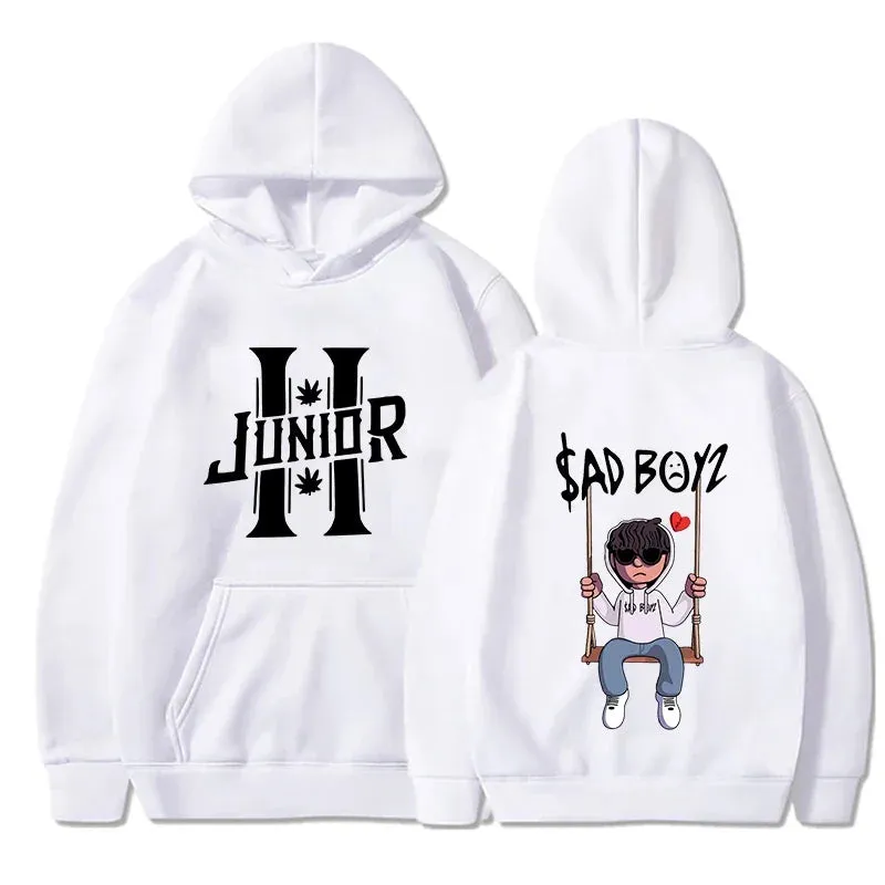 Spring Men'S Hoodies Junior H Sad Boys Harajuku Girls Hip Hop Pullover Fancy Music Gift Casual Loose Comfortable Sweatshirt