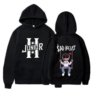 Spring Men'S Hoodies Junior H Sad Boys Harajuku Girls Hip Hop Pullover Fancy Music Gift Casual Loose Comfortable Sweatshirt