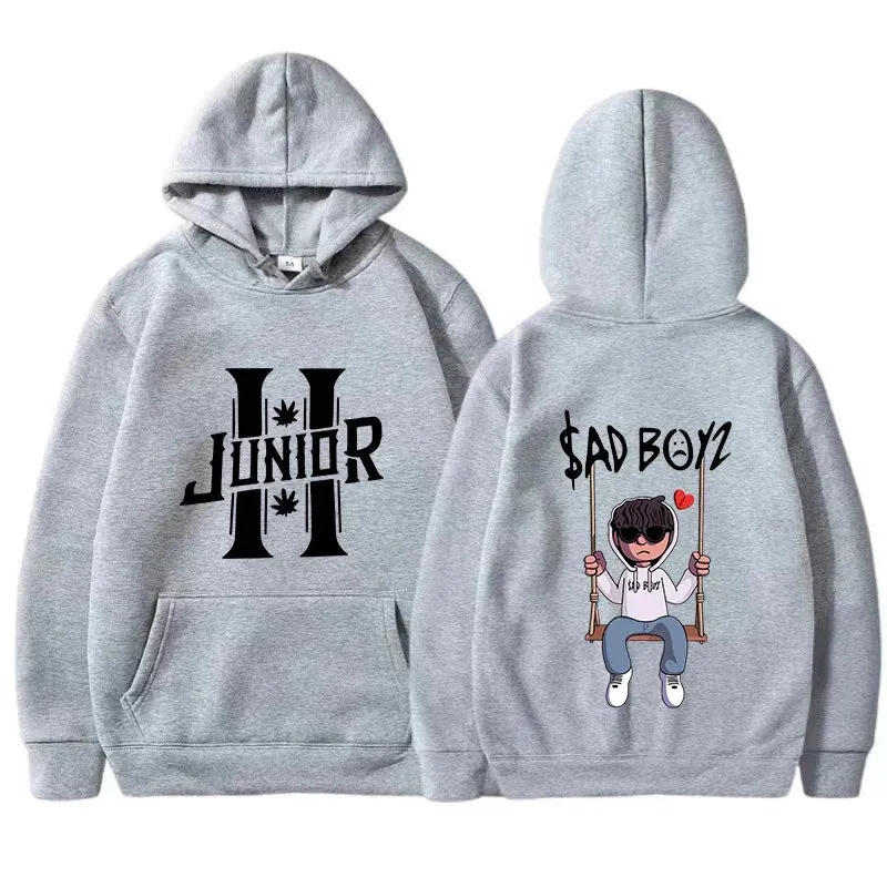 Spring Men'S Hoodies Junior H Sad Boys Harajuku Girls Hip Hop Pullover Fancy Music Gift Casual Loose Comfortable Sweatshirt