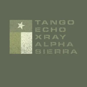 TANGO ECHO XRAY ALPHA SIERRA DRAB T-shirt