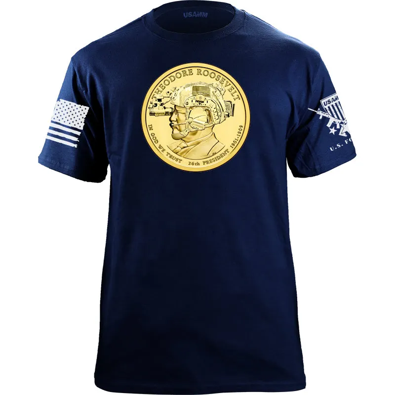 Teddy Roosevelt Coin Operator T-shirt