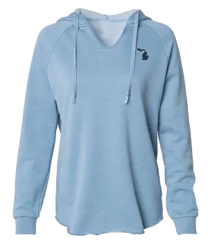 Women's Flowy V-neck Hoodie