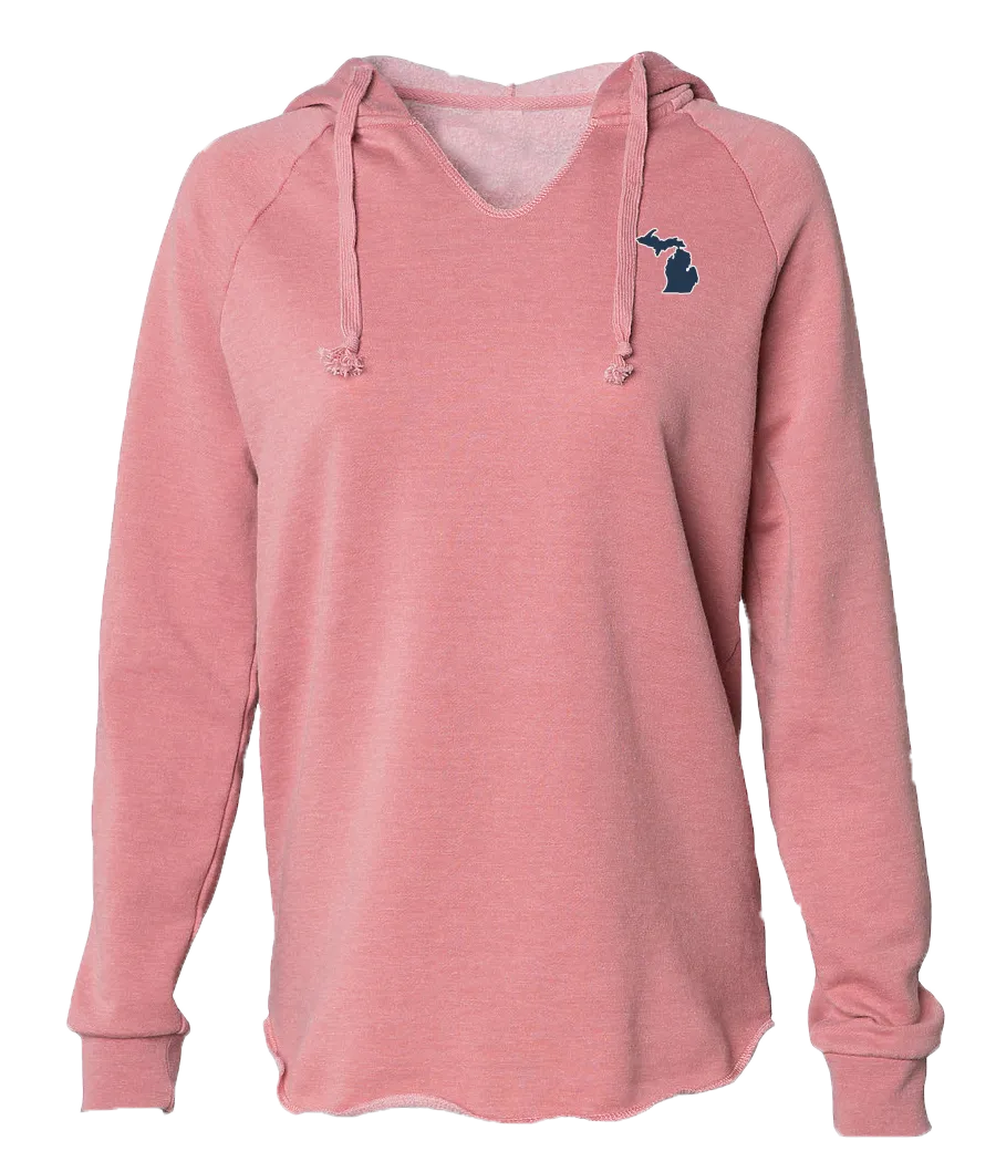 Women's Flowy V-neck Hoodie